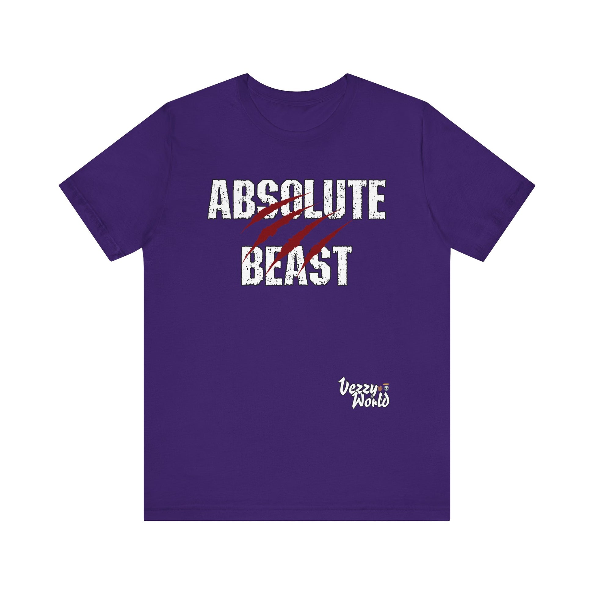 Absolute Beast (Red) Short Sleeve Tee - VezzyWorld