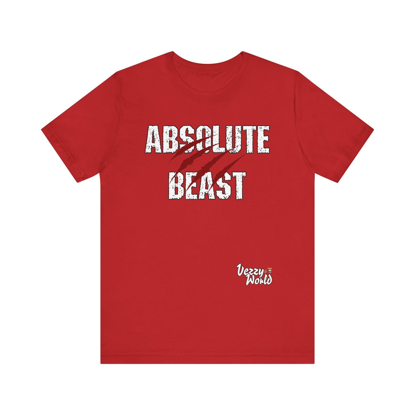 Absolute Beast (Red) Short Sleeve Tee - VezzyWorld