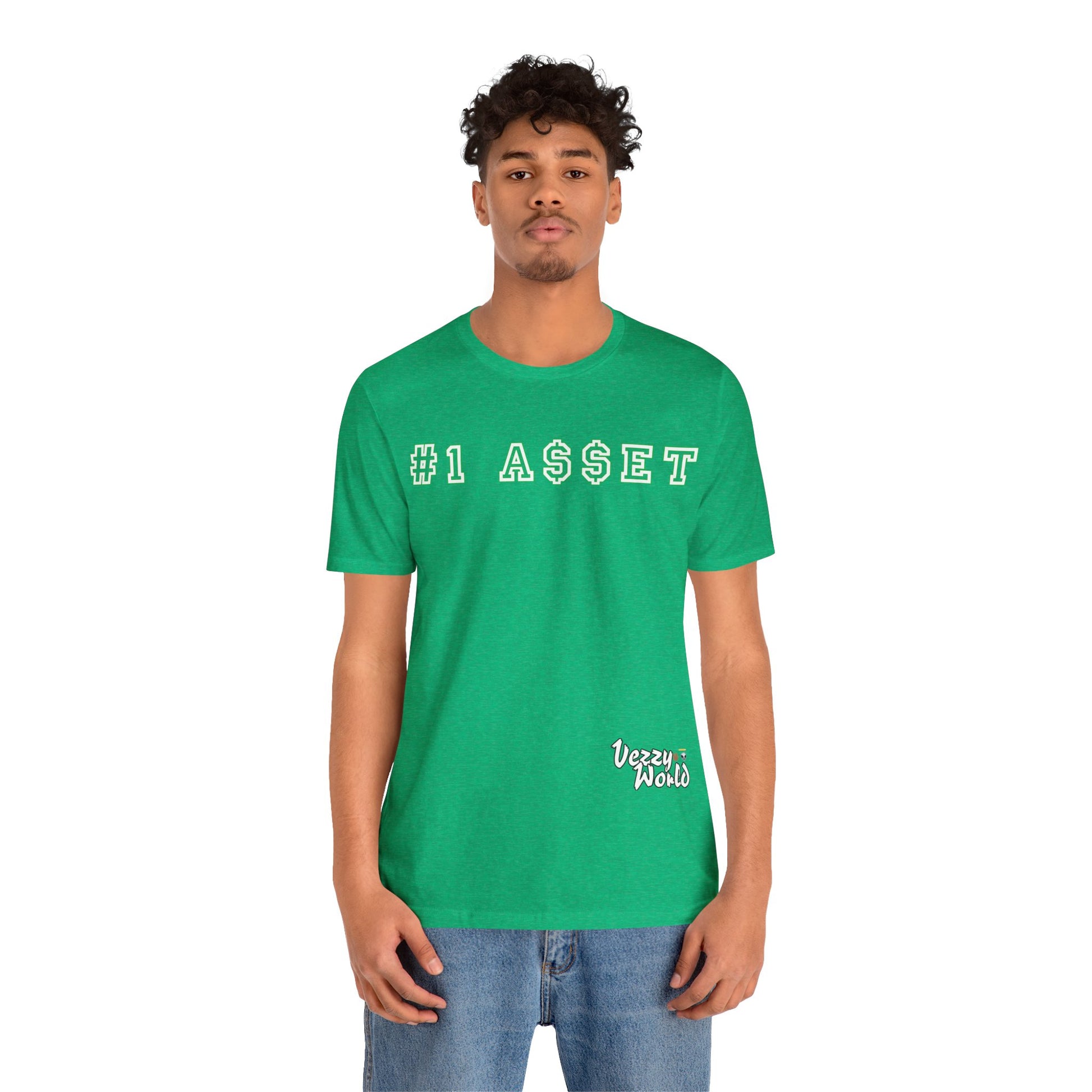 #1 Asset (Green) Short Sleeve Tee - VezzyWorld