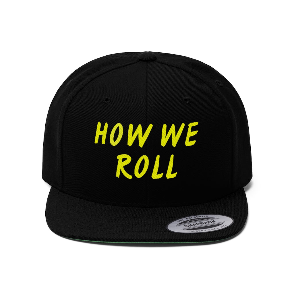 How We Roll - Yellow Stitch - (SnapBack) - VezzyWorld