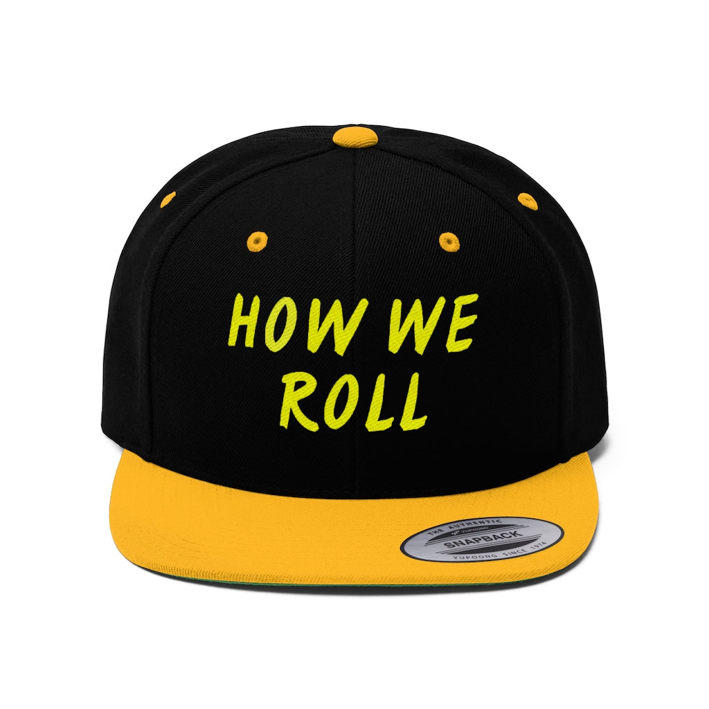 How We Roll - Yellow Stitch - (SnapBack) - VezzyWorld