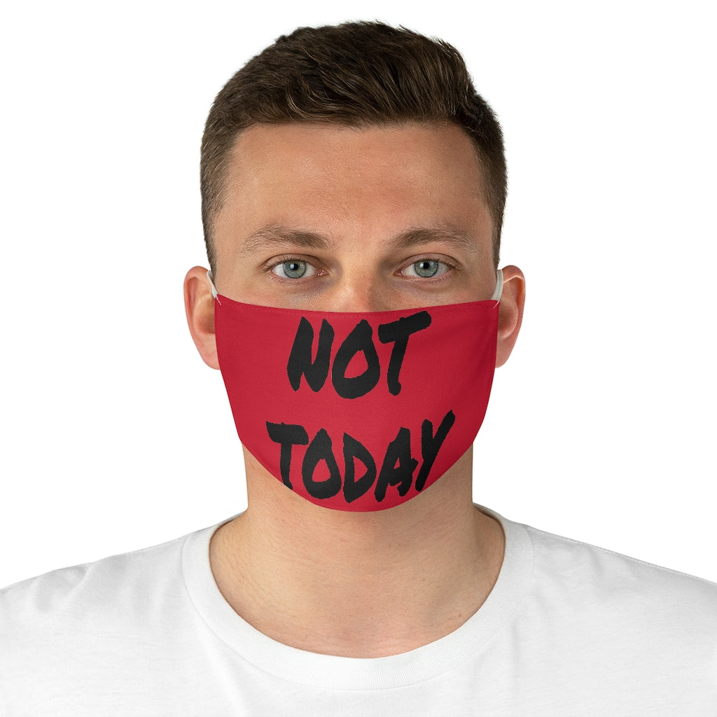 Not Today - Black Letters/ Red Face Mask - VezzyWorld