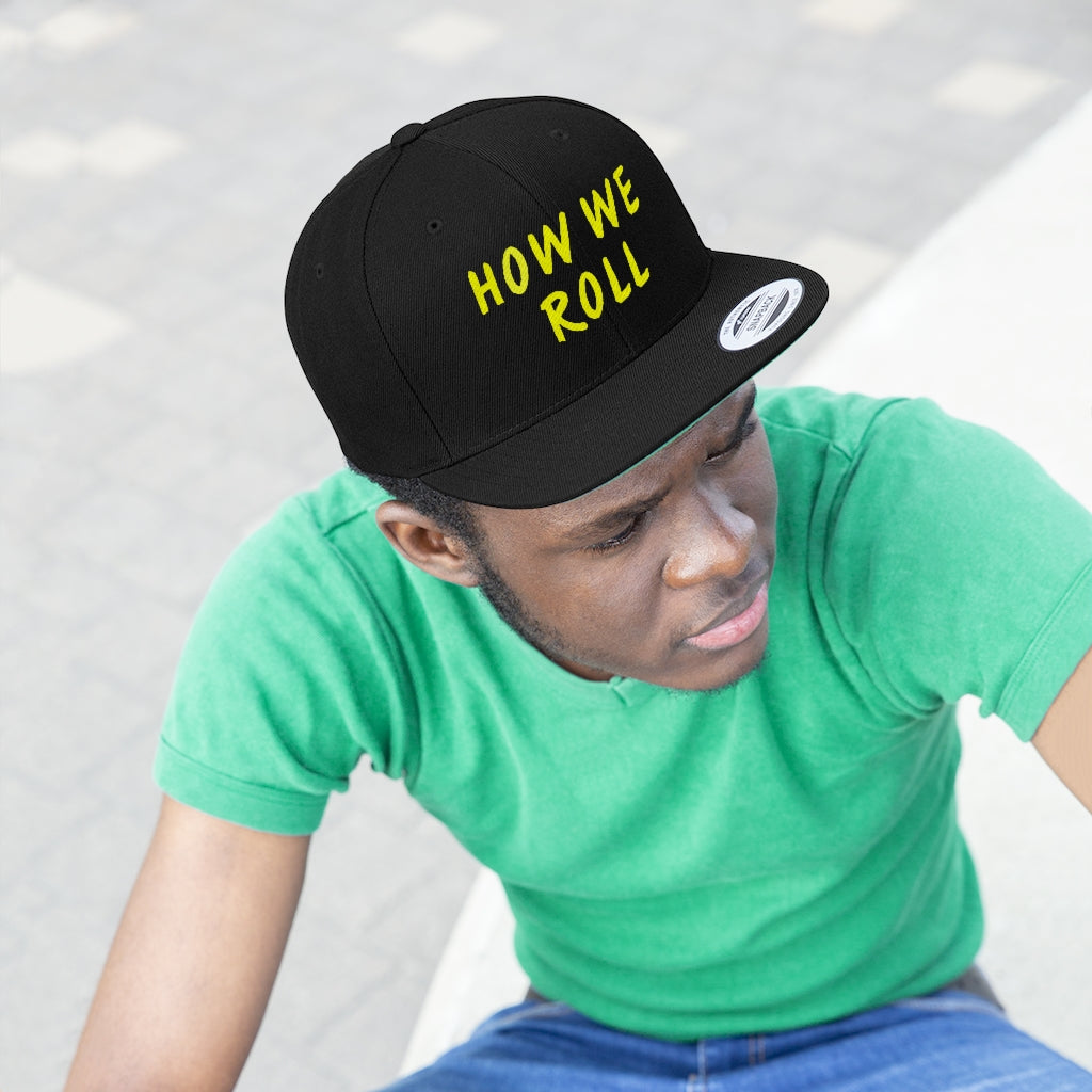 How We Roll - Yellow Stitch - (SnapBack) - VezzyWorld