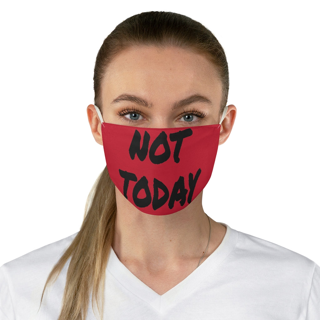 Not Today - Black Letters/ Red Face Mask - VezzyWorld