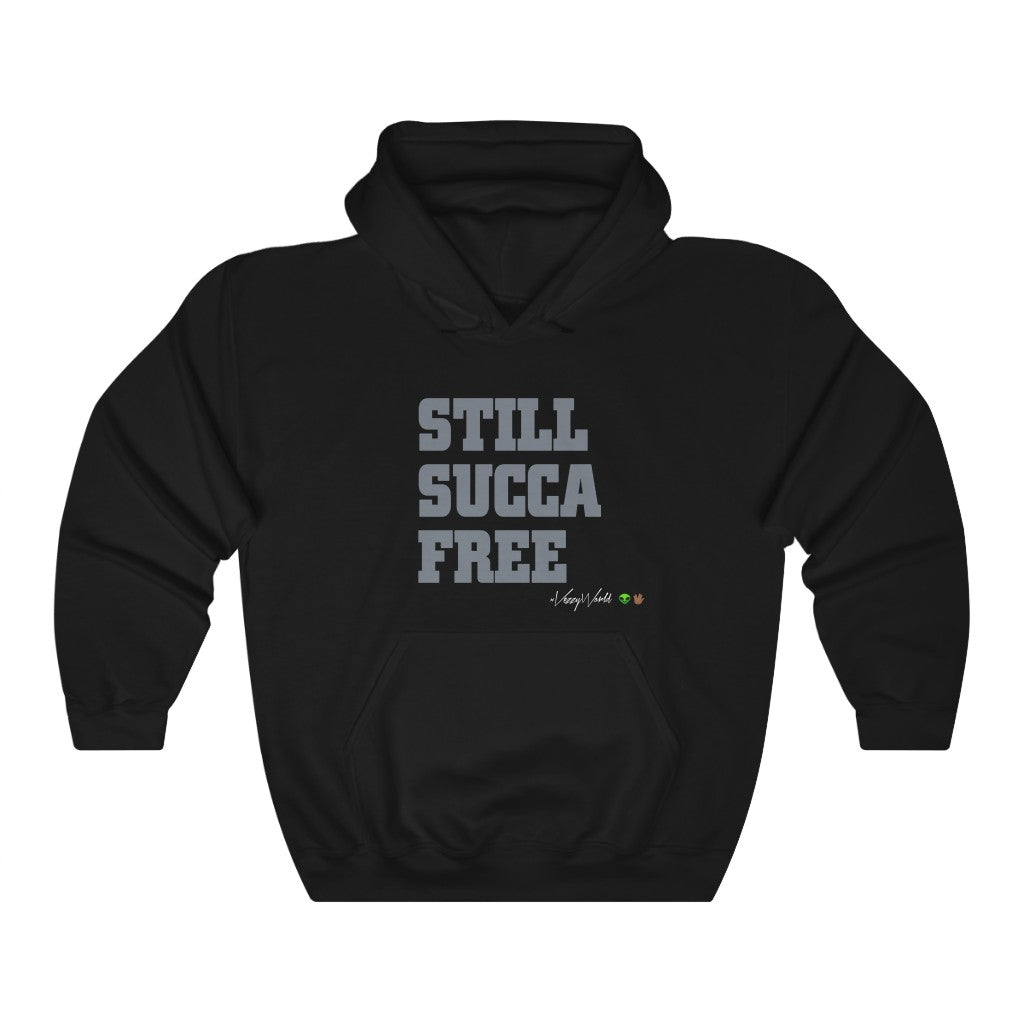 Still Succa Free ™ Hoodie #VezzyWorld 👽🖖🏾 Grey Letters - VezzyWorld