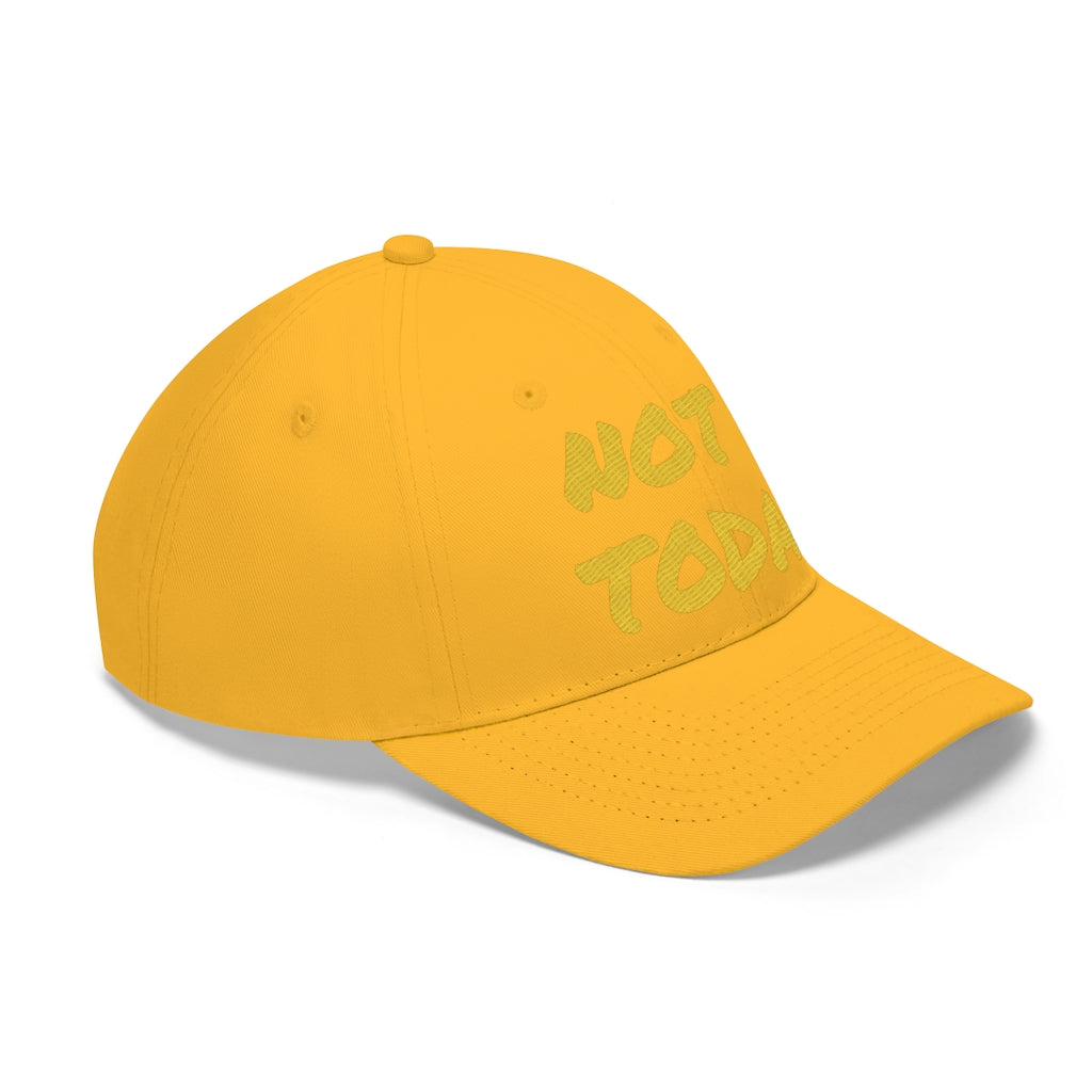 Yellow Marker "Not Today" Hat 👽🖖🏾 - VezzyWorld