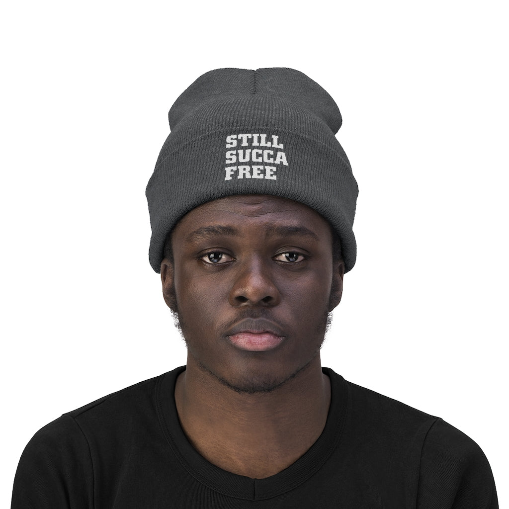 Still Succa Free - Knit Beanie - VezzyWorld