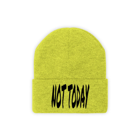 "Not Today" Black Letters Knit Beanie #VezzyWorld 👽🖖🏾 - VezzyWorld
