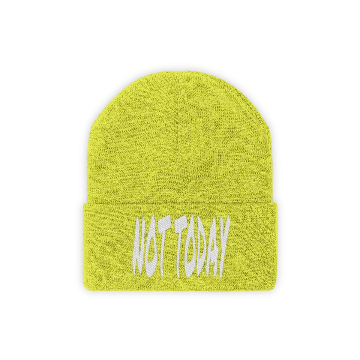 "Not Today" Knit Beanie #VezzyWorld 👽🖖🏾 - VezzyWorld