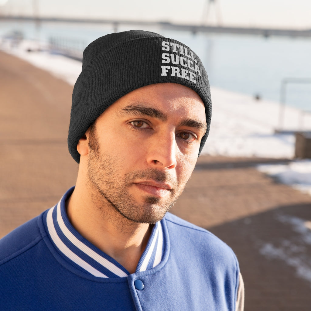 Still Succa Free - Knit Beanie - VezzyWorld