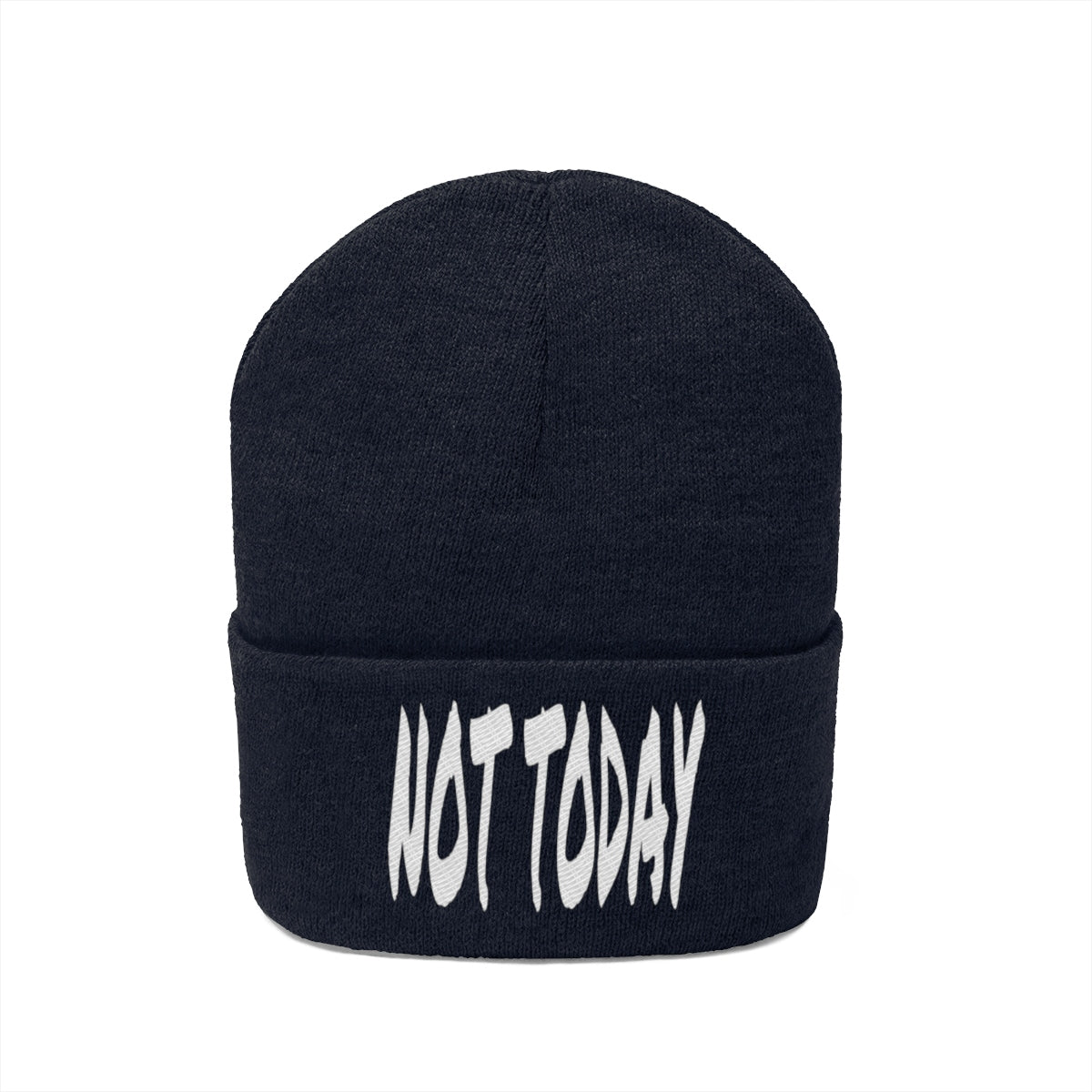 "Not Today" Knit Beanie #VezzyWorld 👽🖖🏾 - VezzyWorld