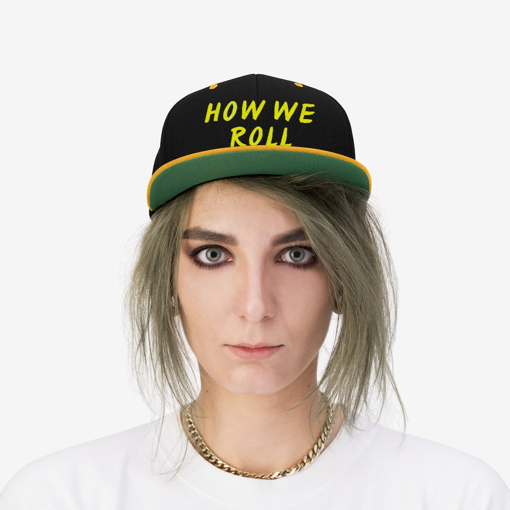 How We Roll - Yellow Stitch - (SnapBack) - VezzyWorld