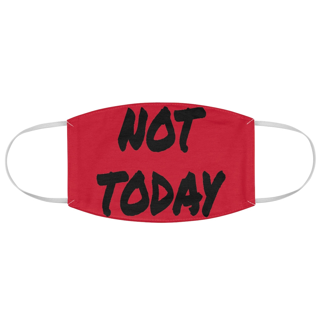 Not Today - Black Letters/ Red Face Mask - VezzyWorld