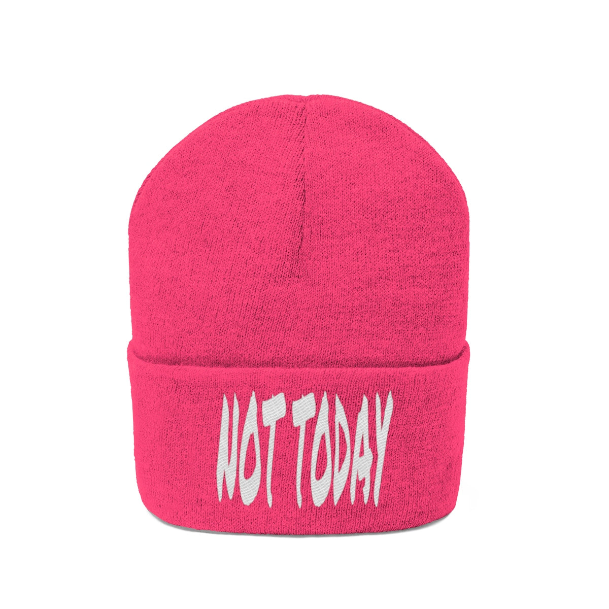 "Not Today" Knit Beanie #VezzyWorld 👽🖖🏾 - VezzyWorld