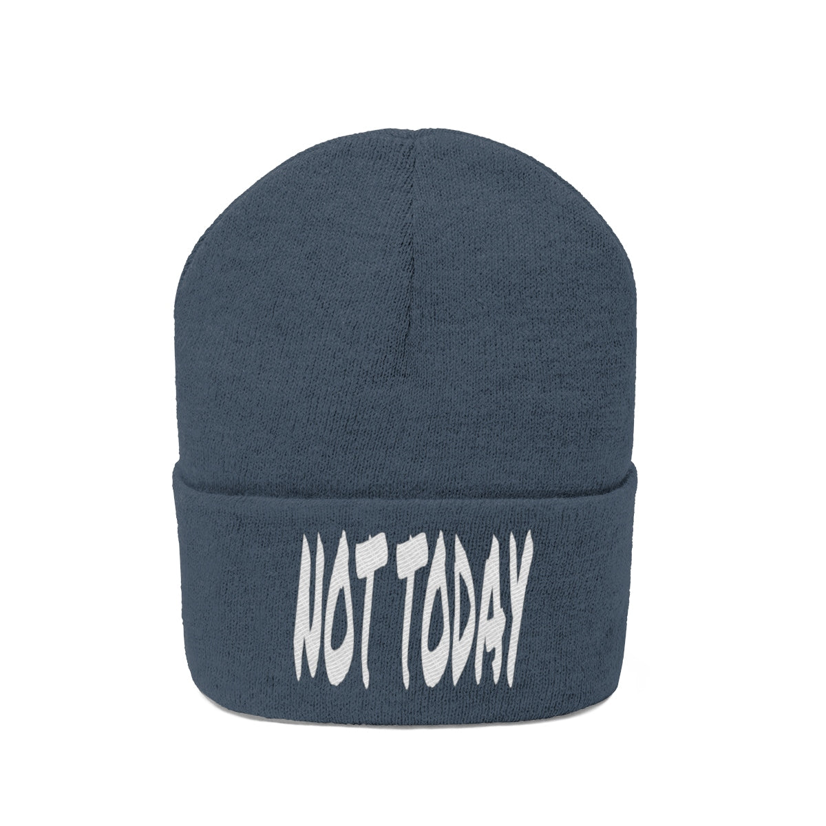 "Not Today" Knit Beanie #VezzyWorld 👽🖖🏾 - VezzyWorld