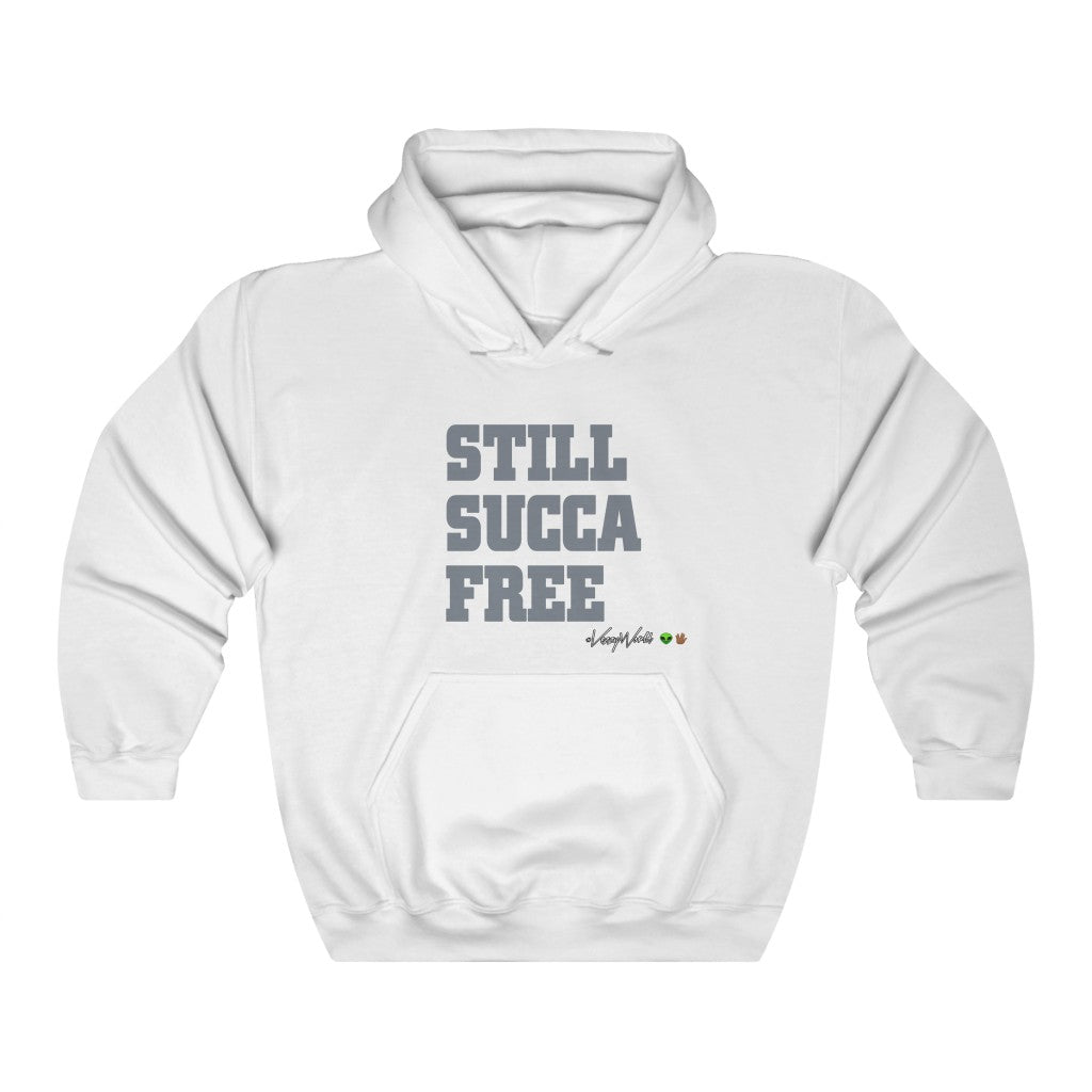 Still Succa Free ™ Hoodie #VezzyWorld 👽🖖🏾 Grey Letters - VezzyWorld