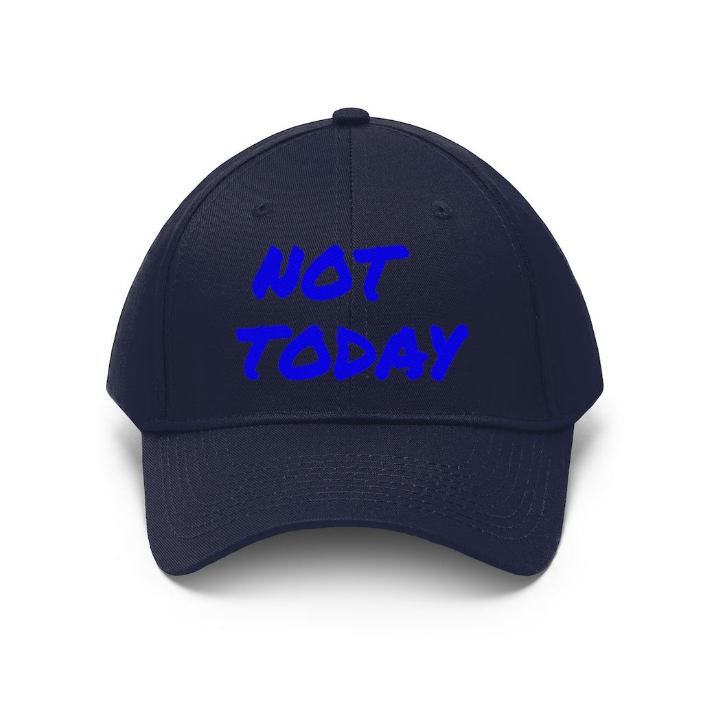 Blue Marker Letters "Not Today"- Hat 👽 - VezzyWorld