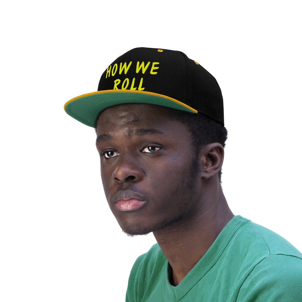 How We Roll - Yellow Stitch - (SnapBack) - VezzyWorld