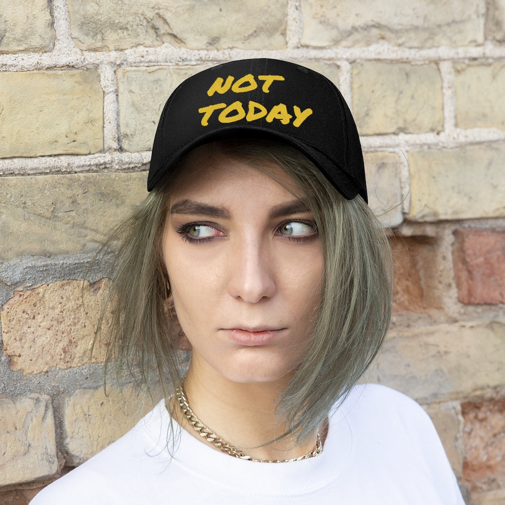 Yellow Marker "Not Today" Hat 👽🖖🏾 - VezzyWorld