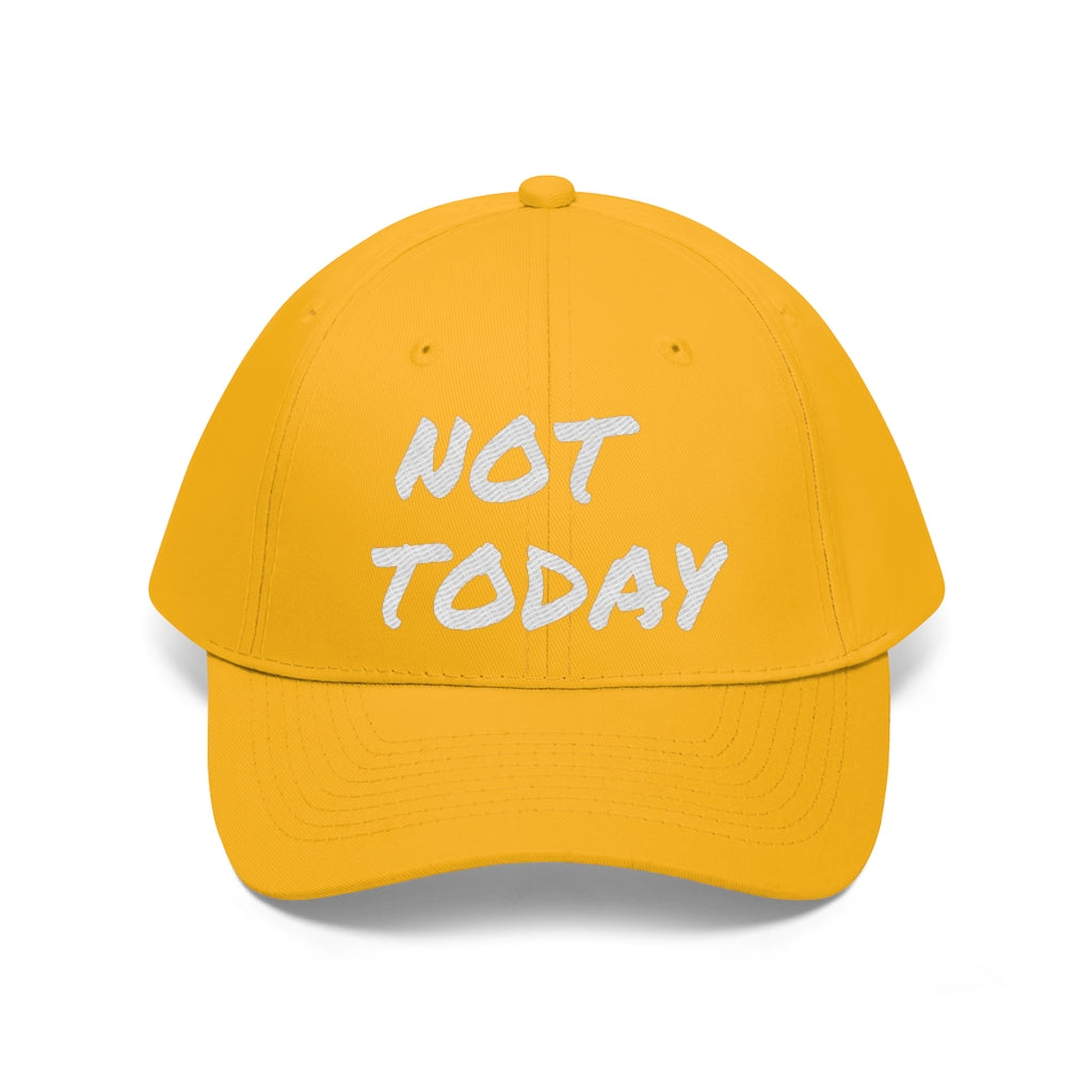 Not Today - Unisex Twill Hat 👽 - VezzyWorld