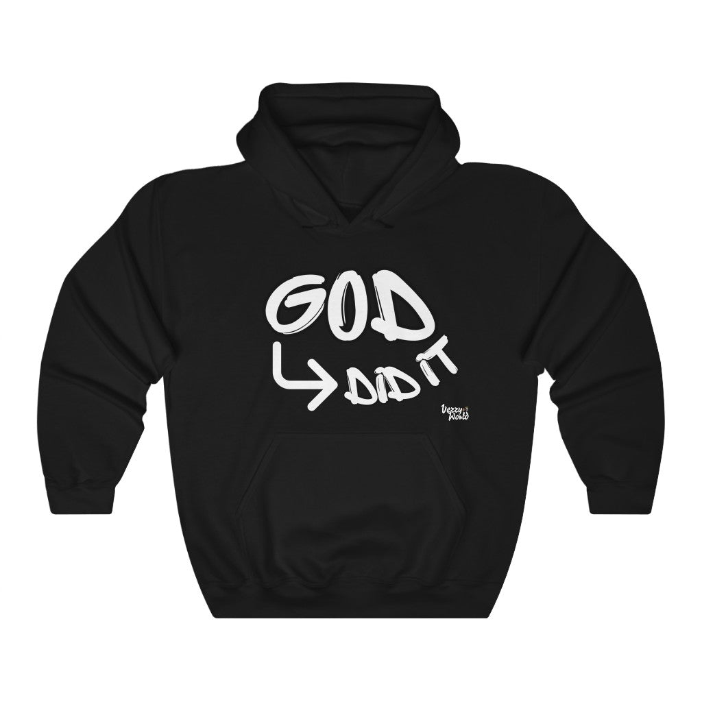 "God Did It" ™ Hoodie #VezzyWorld 👽🖖🏾 - VezzyWorld