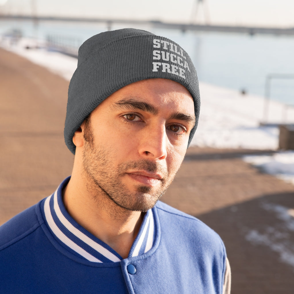 Still Succa Free - Knit Beanie - VezzyWorld