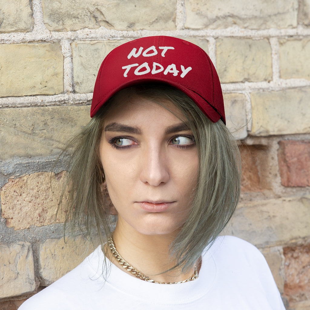 Not Today - Unisex Twill Hat 👽 - VezzyWorld