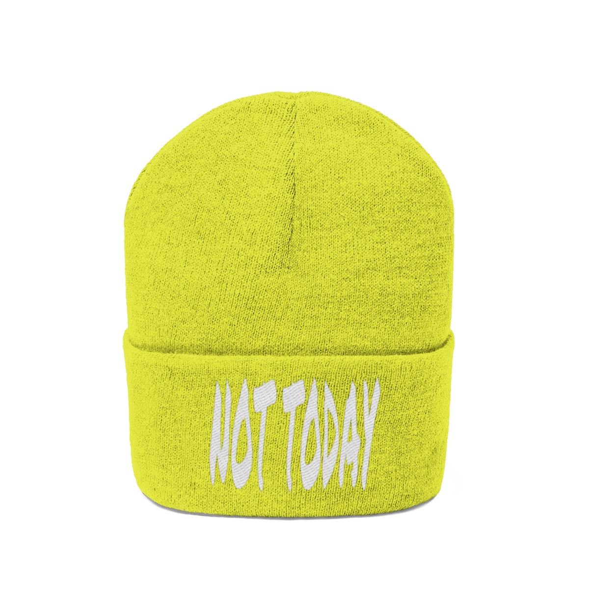 "Not Today" Knit Beanie #VezzyWorld 👽🖖🏾 - VezzyWorld