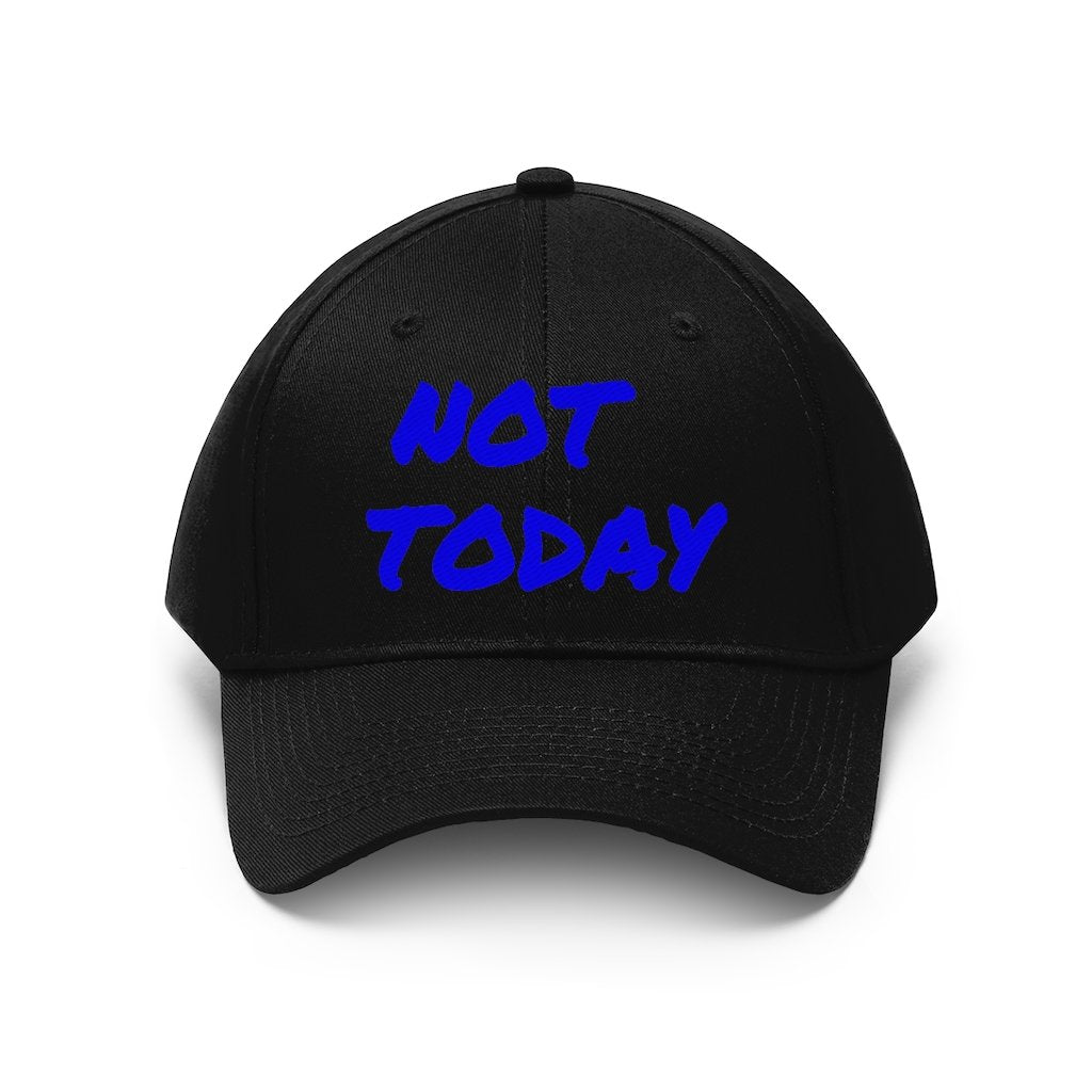 Blue Marker Letters "Not Today"- Hat 👽 - VezzyWorld