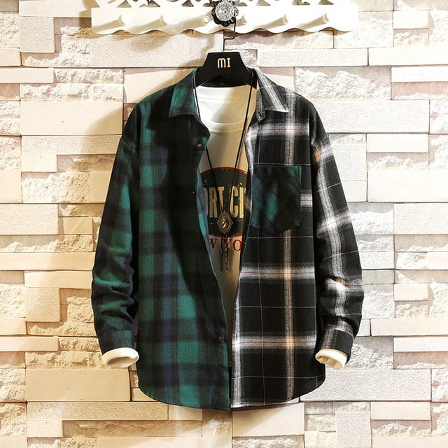 Flannel Vintage Plaid Patchwork #VezzyWorld 👽🖖🏾 - VezzyWorld