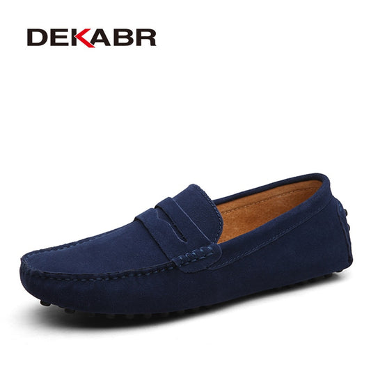 DEKABR Fashion Men's Genuine Leather Loafers Moccasins. #VezzyWorld - VezzyWorld