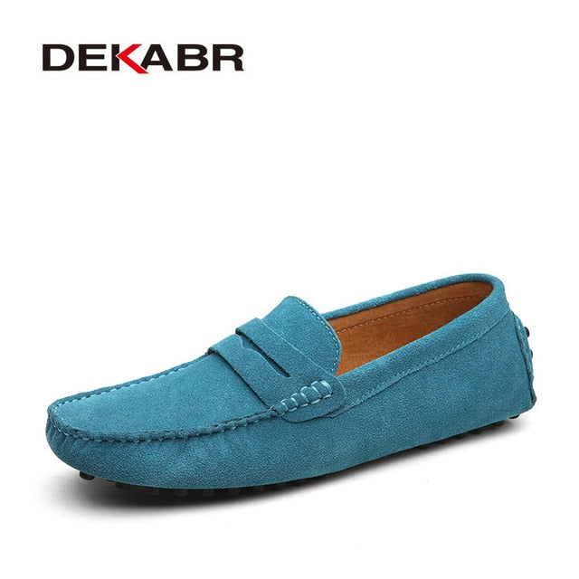 DEKABR Fashion Men's Genuine Leather Loafers Moccasins. #VezzyWorld - VezzyWorld