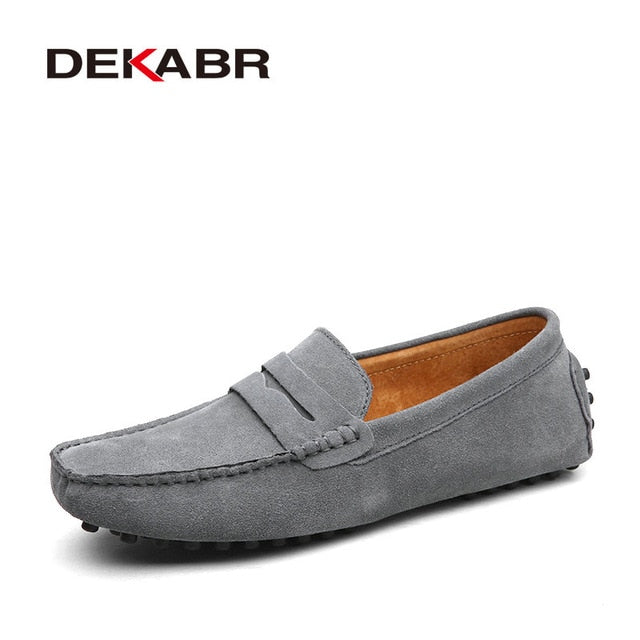 DEKABR Fashion Men's Genuine Leather Loafers Moccasins. #VezzyWorld - VezzyWorld