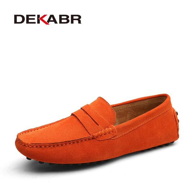 DEKABR Fashion Men's Genuine Leather Loafers Moccasins. #VezzyWorld - VezzyWorld