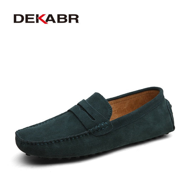 DEKABR Fashion Men's Genuine Leather Loafers Moccasins. #VezzyWorld - VezzyWorld