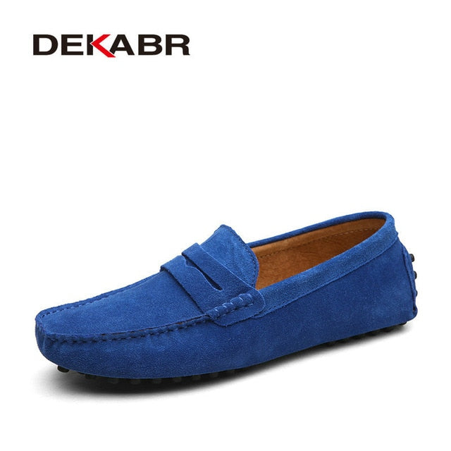 DEKABR Fashion Men's Genuine Leather Loafers Moccasins. #VezzyWorld - VezzyWorld