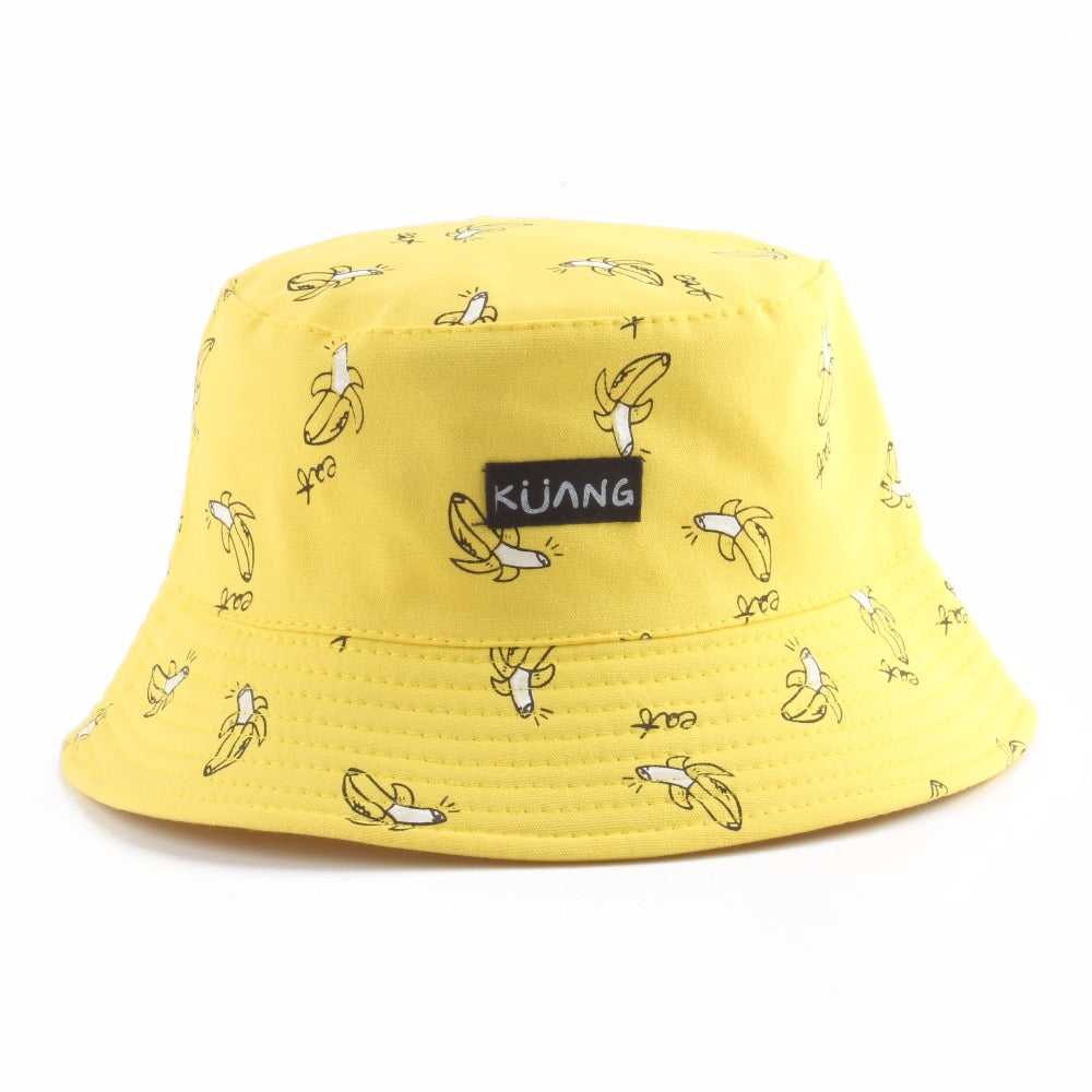 Panama Bucket Hat Men Women Summer Bucket Cap Banana Print #VezzyWorld 👽🖖🏾 - VezzyWorld